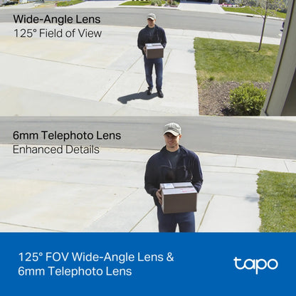 TP-Link Tapo C246D Dual Lens 2K Security Camera | Indoor/Outdoor Smart WiFi CCTV