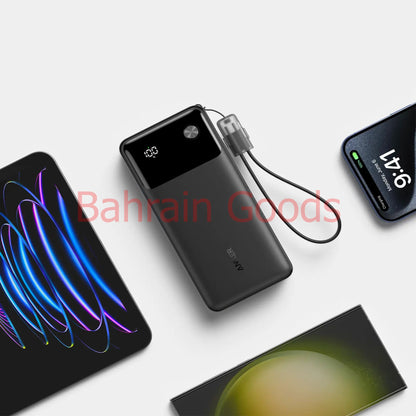 Anker Power Bank Powercore 20000 mAh 30W Portable Charger with USB C Cable Lanyard