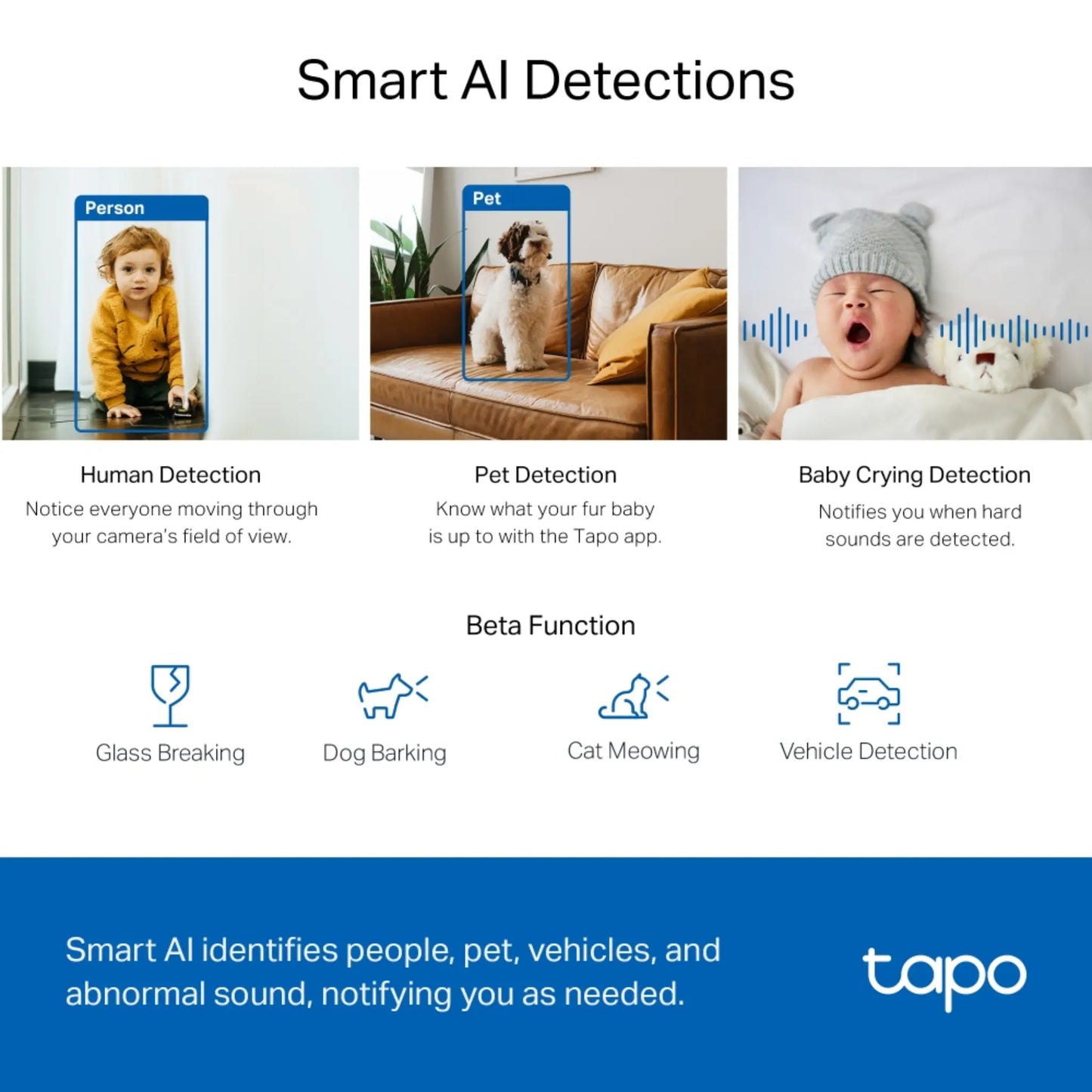 TP-Link Tapo C220 2K 4MP WiFi Security Camera | Pan Tilt AI Camera with Night Vision