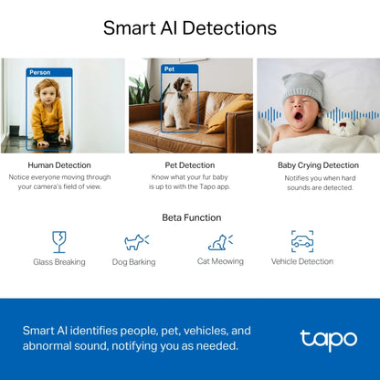 TP-Link Tapo C220 2K 4MP WiFi Security Camera | Pan Tilt AI Camera with Night Vision