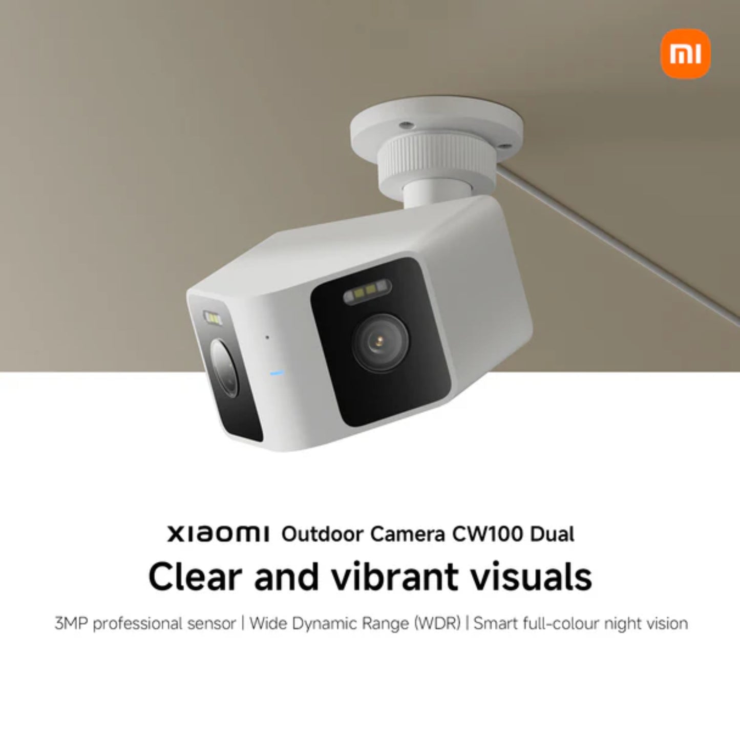 Xiaomi Outdoor Camera CW100 Dual WiFi 6 | IP66 AI Security Camera