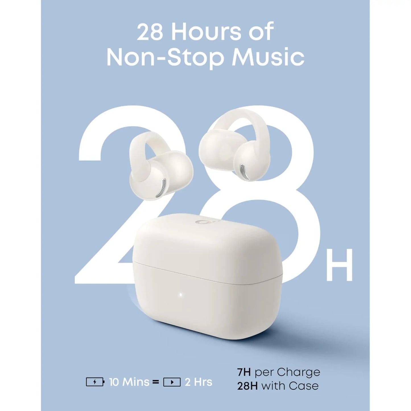 soundcore C50i Open-Ear Clip-On Earbuds with AI Calls