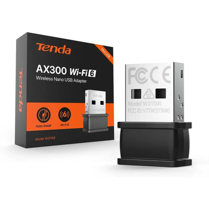 Tenda W311MI AX300 Wi-Fi 6 Nano USB Adapter | Driver-Free Wireless Adapter