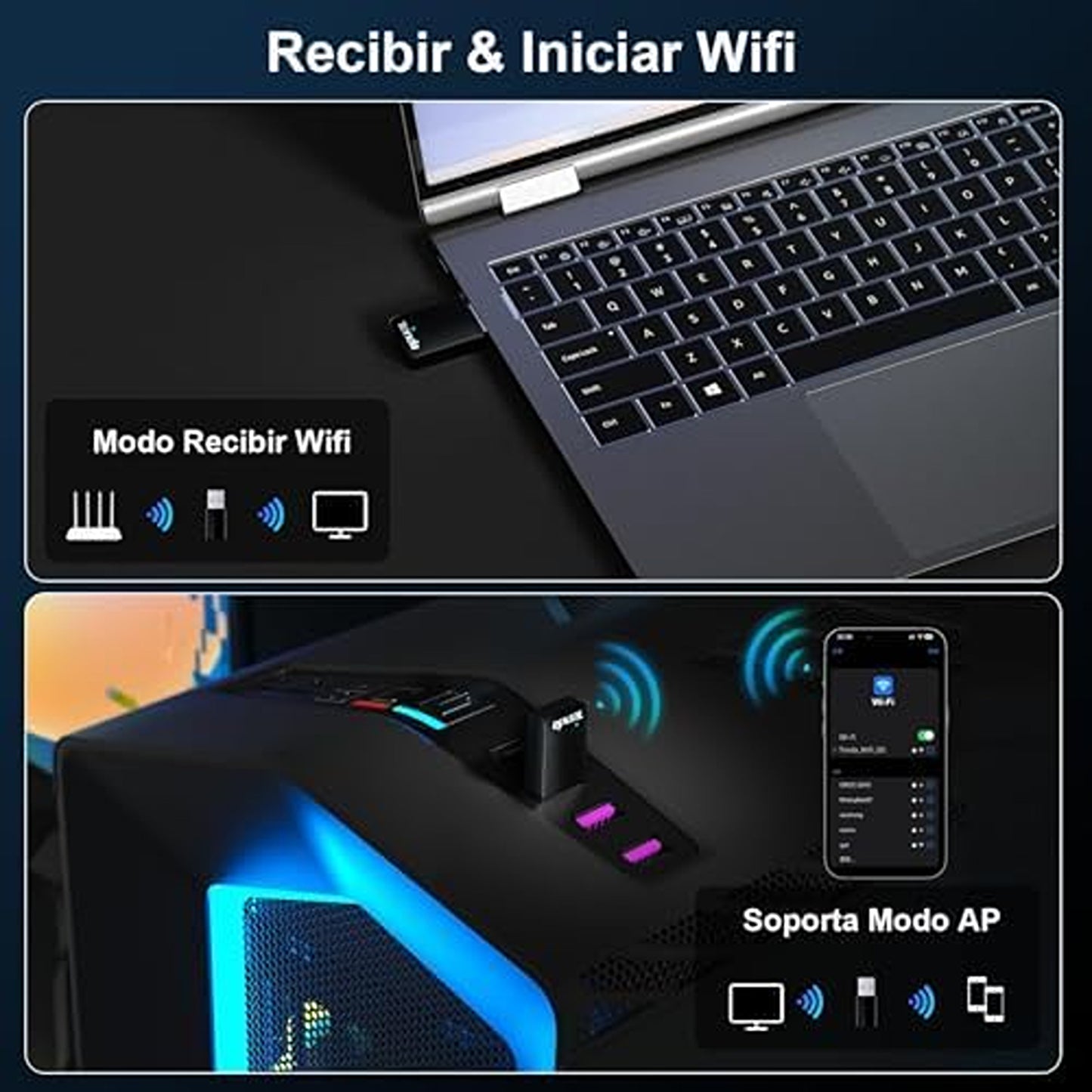 Tenda U11 AX900 Wi-Fi 6 USB Adapter | Dual-Band Driver-Free USB WiFi Dongle
