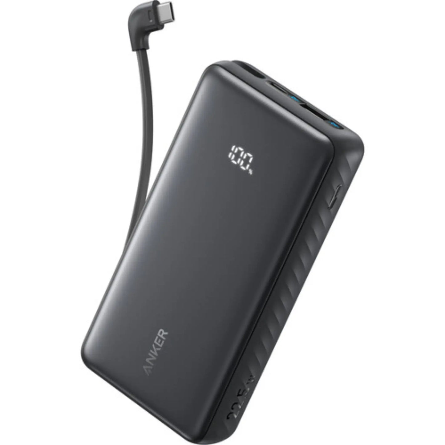 Anker Zolo Power Bank 20000mAh 22.5W Built-In USB-C Cable Black