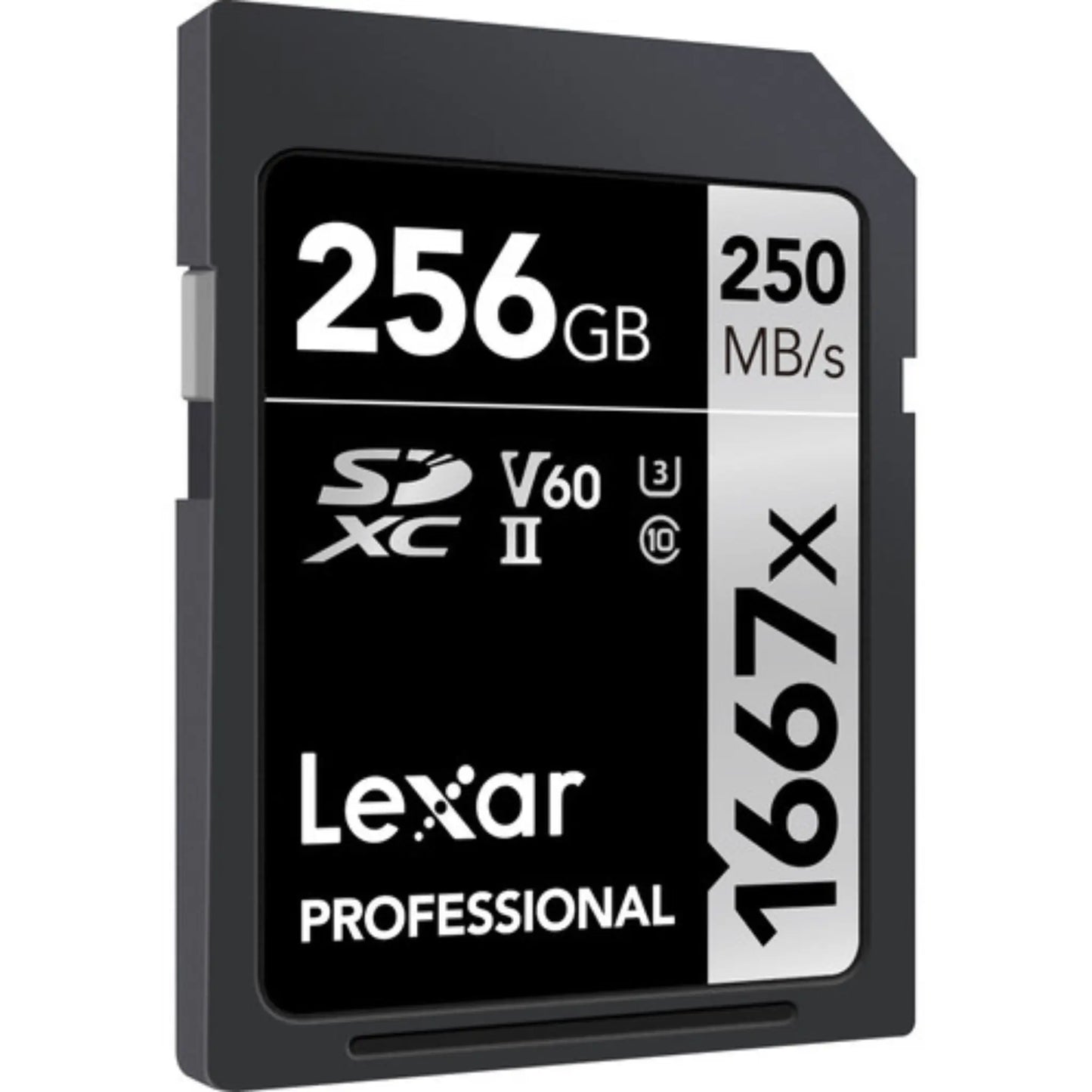 Lexar 256GB Professional 1667x UHS-II SDXC Memory Card | 250MB/s Read Speed