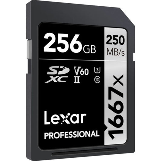 Lexar 256GB Professional 1667x UHS-II SDXC Memory Card | 250MB/s Read Speed