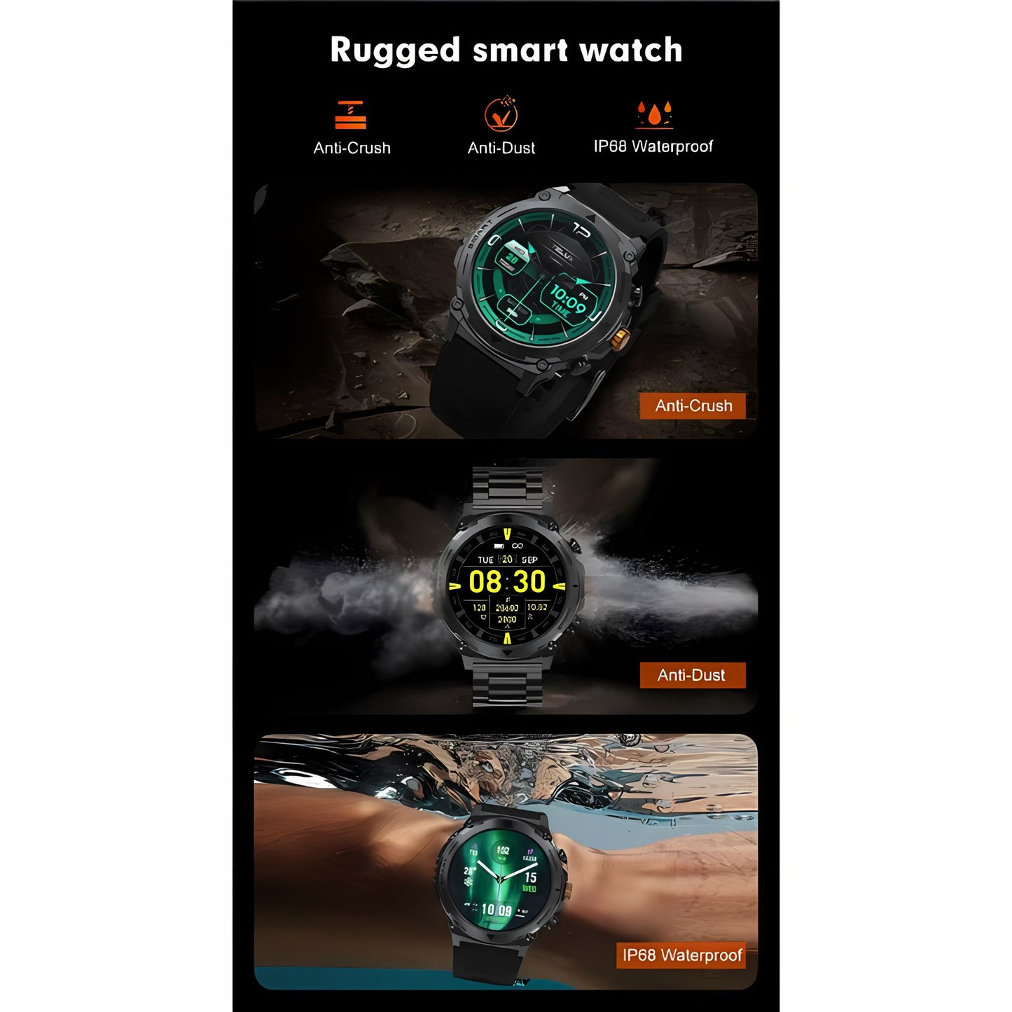 TELUX ACTIVEX | Smart Calling Watch with 1.43” AMOLED Display