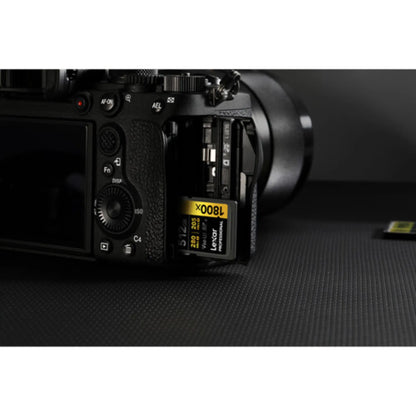 Lexar 512GB Professional 1800x UHS-II SDXC Memory Card GOLD V60 280MB/s