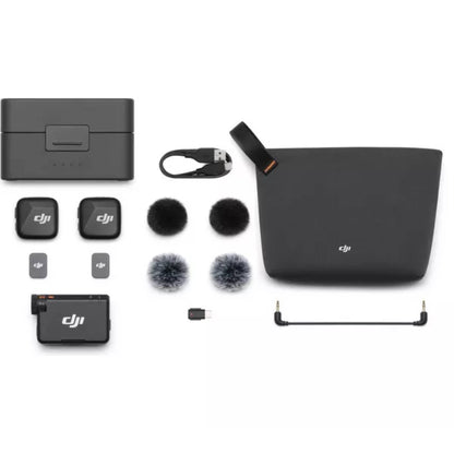 DJI Mic Mini (2 TX + 1 RX + Charging Case), Wireless Lavalier Microphone