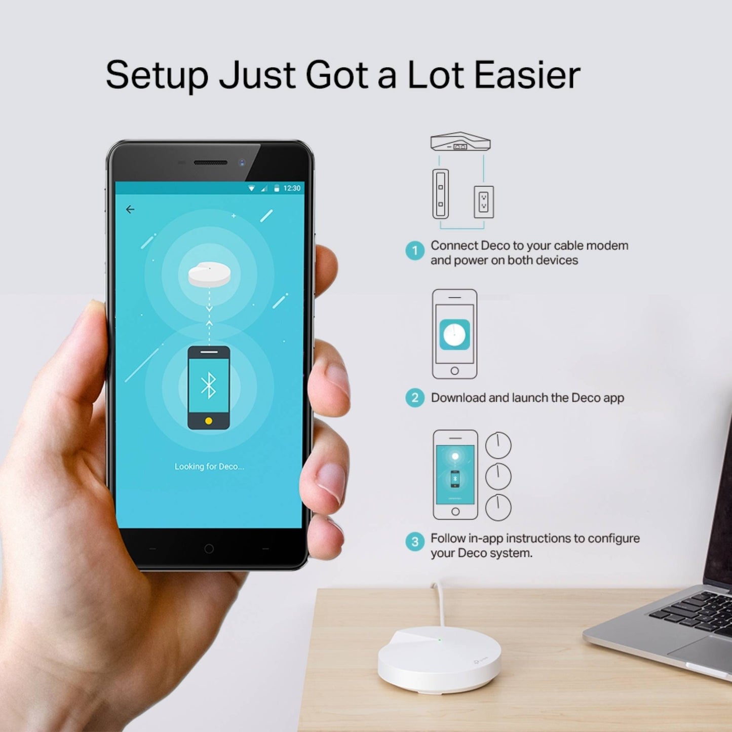 TP-Link Deco M5 AC1300 Whole Home Mesh Wi-Fi System | Seamless Coverage