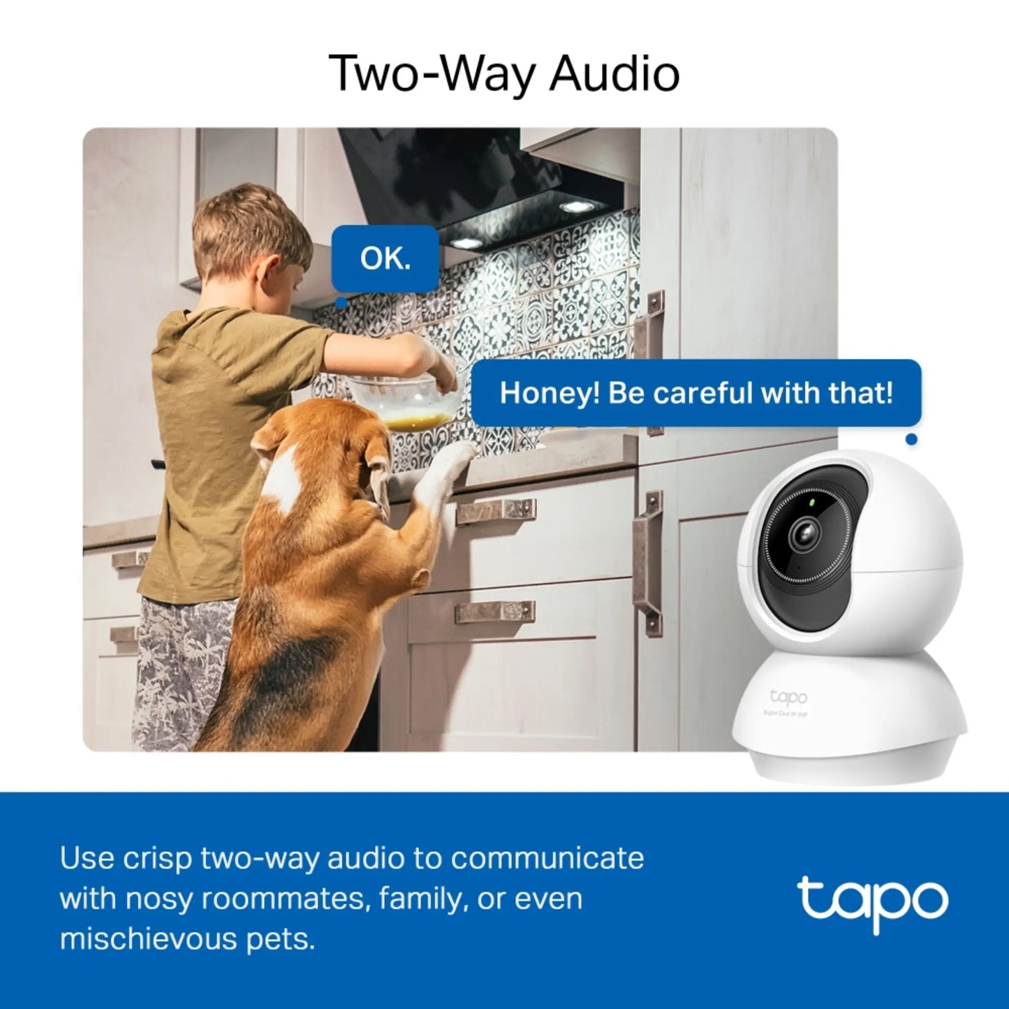 TP-Link Tapo C230 3K 5MP Pan Tilt WiFi Security Camera | AI Detection & Night Vision
