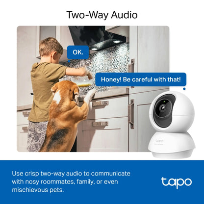 TP-Link Tapo C230 3K 5MP Pan Tilt WiFi Security Camera | AI Detection & Night Vision