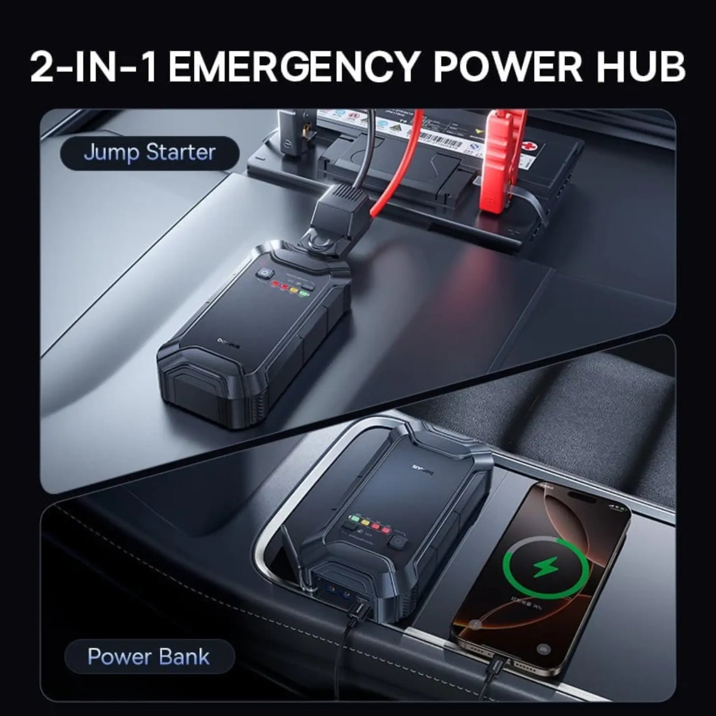 Baseus PrimeTrip VJ1 Jump Starter 12000mAh 5000A Portable Car Battery Booster