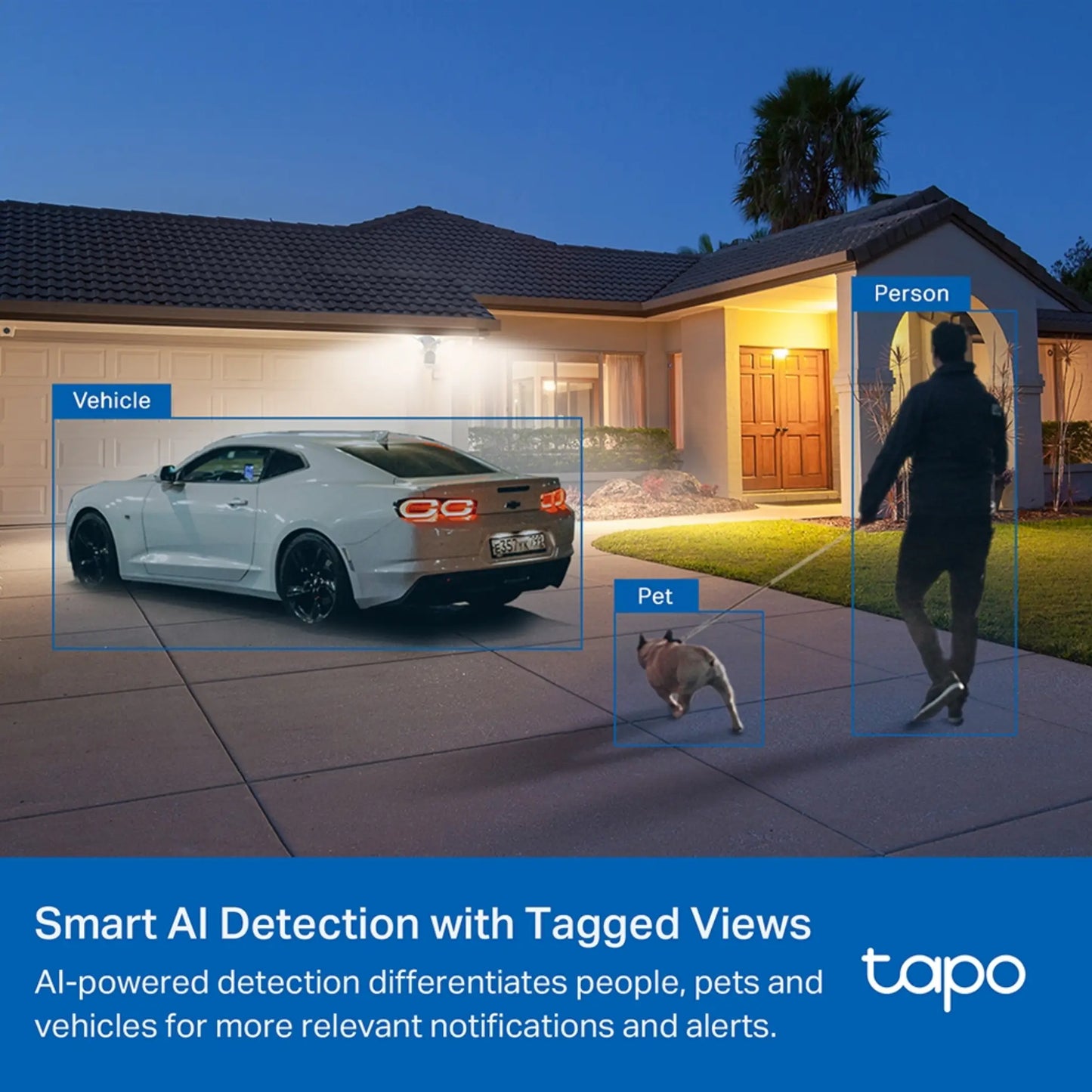 TP-Link Tapo C720 Smart Floodlight Camera 2K QHD | AI Security Cam Outdoor
