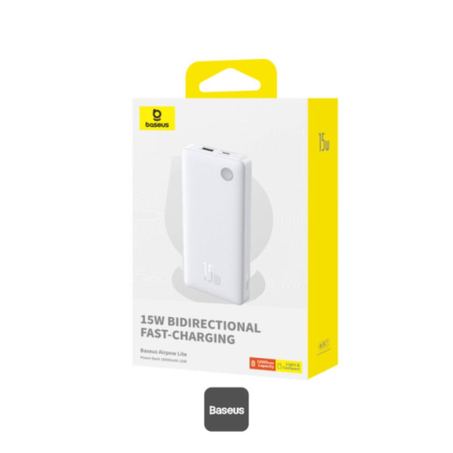 Baseus Airpow Lite 10000mAh Fast Charge Power Bank 15W With Type-C and USB-A Port