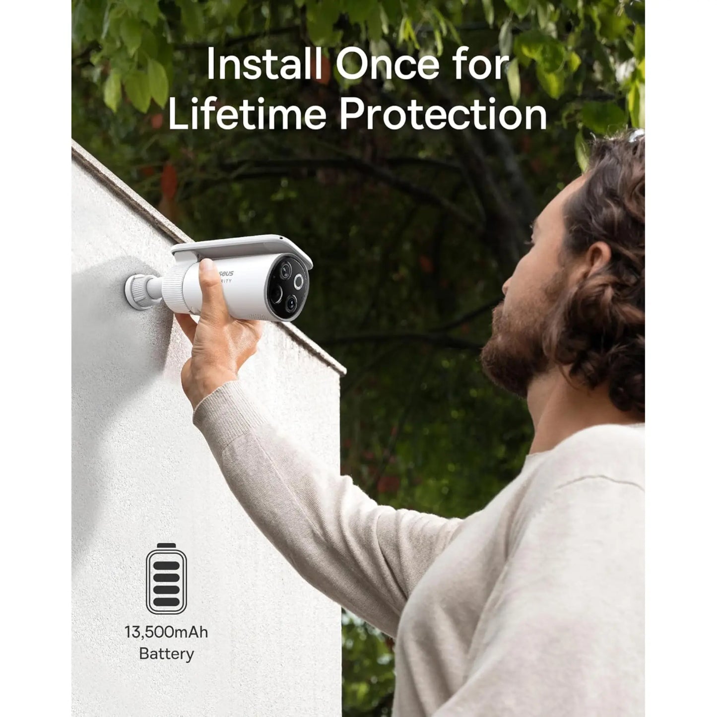 Baseus S1 Pro Solar Outdoor Security Camera Kit 3K Dual Lens IP67