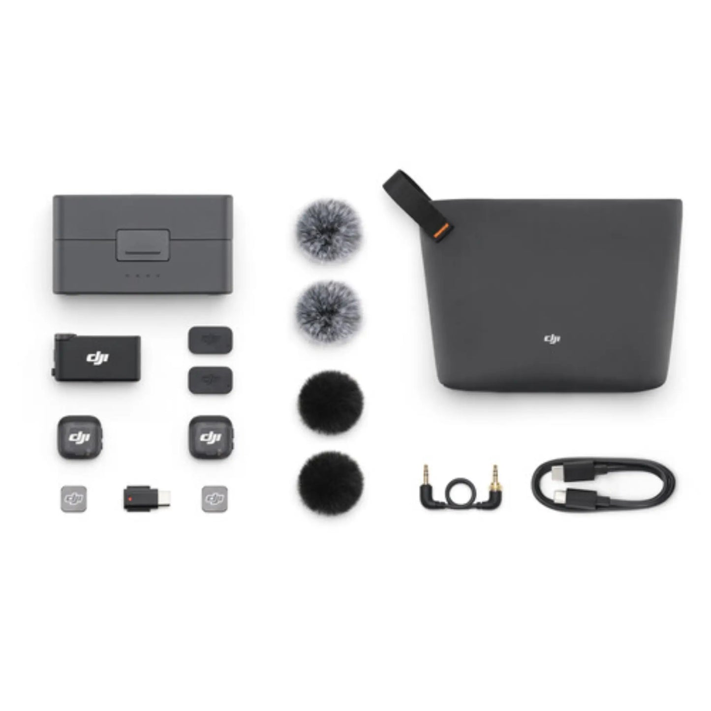 DJI Mic 3 Wireless Microphone (2 TX + 1 RX) with Charging Case – 28H Battery for iPhone, Android & Camera