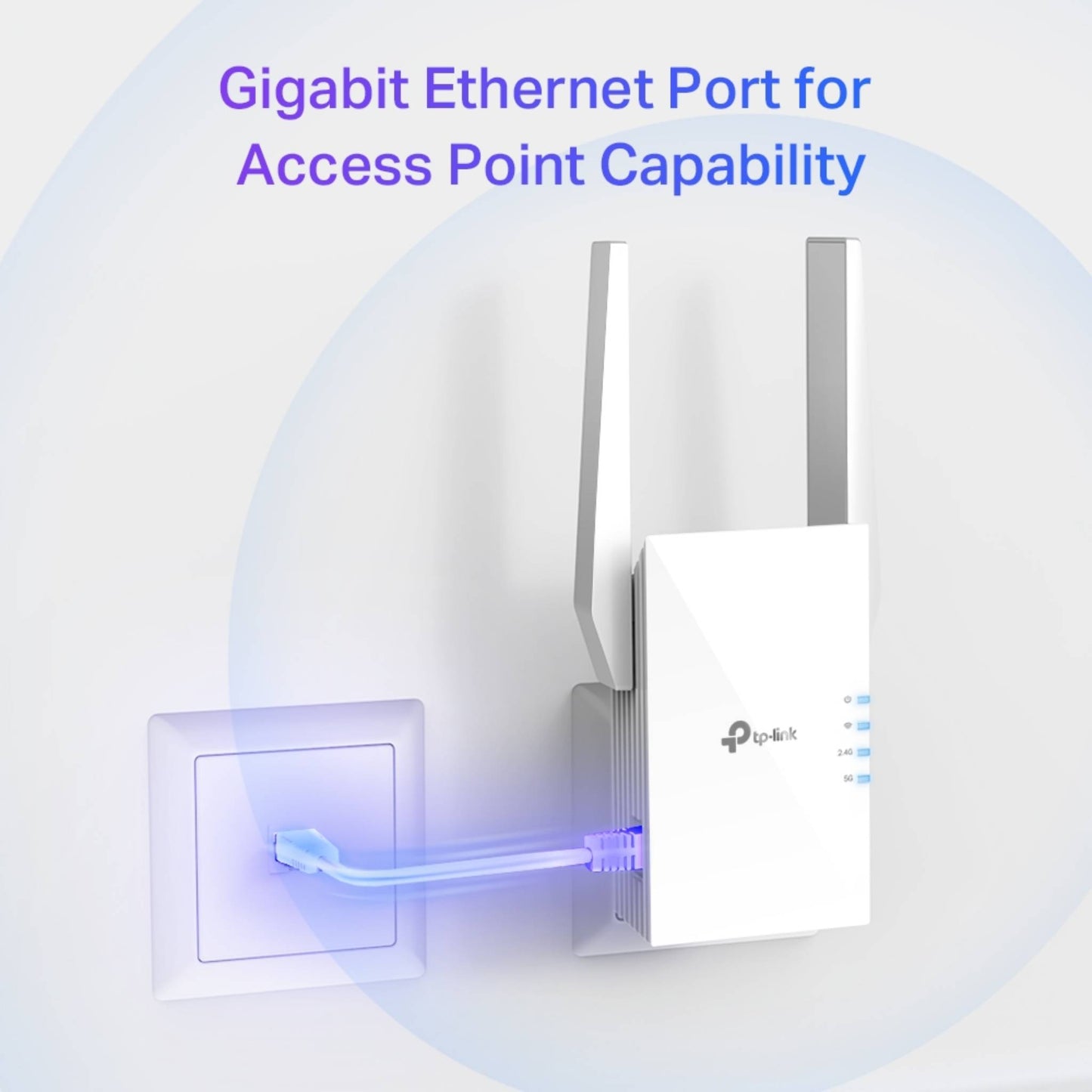 TP-Link RE505X AX1500 Wi-Fi 6 Range Extender | OneMesh, Gigabit Port