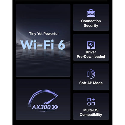 Tenda W311MI AX300 Wi-Fi 6 Nano USB Adapter | Driver-Free Wireless Adapter