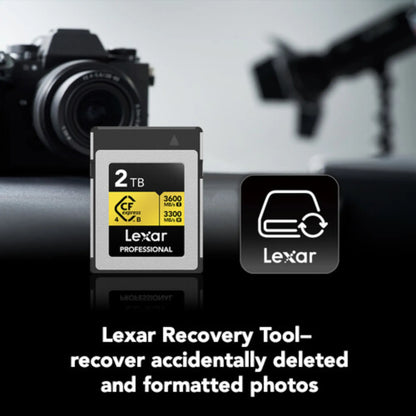Lexar 2TB Professional GOLD CFexpress 4.0 Type B Card – 3600MB/s 8K Video