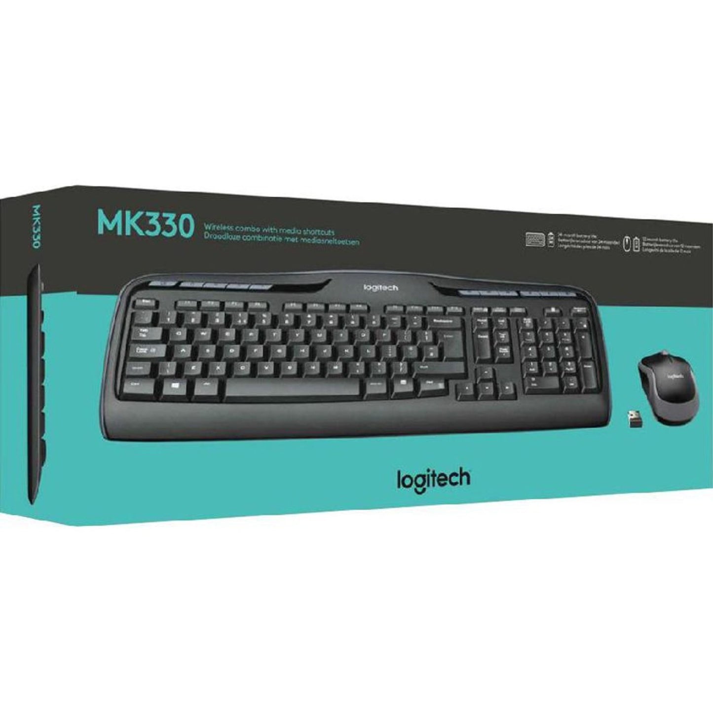 Logitech MK330 Wireless Keyboard and Mouse Combo | with Arabic Keys