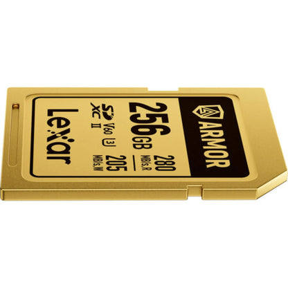 Lexar ARMOR GOLD 256GB UHS-II V60 SDXC Memory Card – 280MB/s 4K SD Card