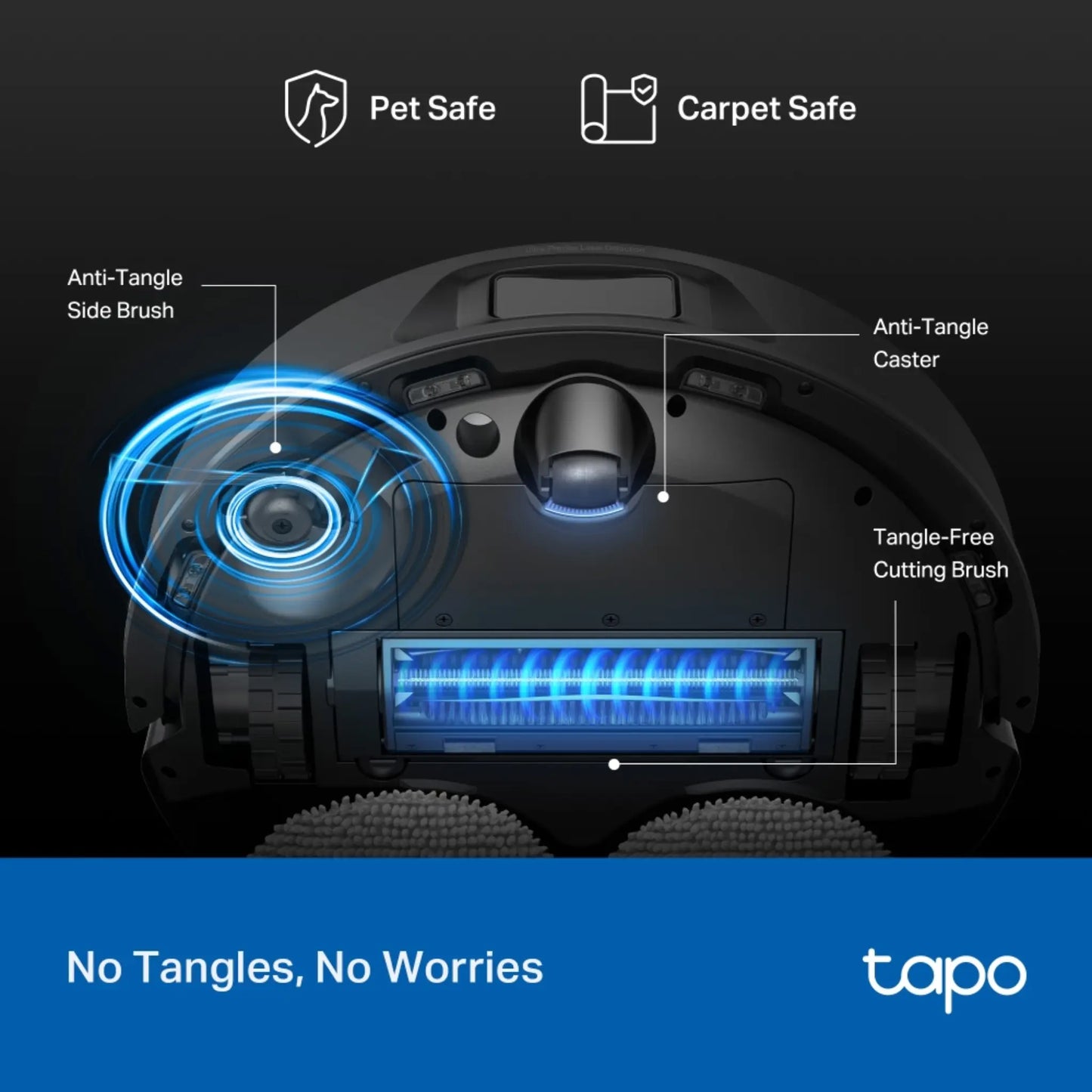 TP-Link Tapo RV50 Pro Omni AI Robot Vacuum & Mop with Self-Cleaning Station