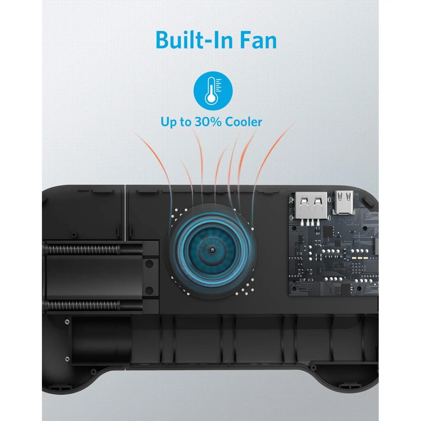 Anker PowerCore Play 6K Mobile Game Controller 6700mAh Power Bank with Cooling Fan