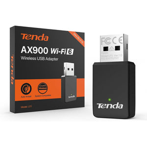 Tenda U11 AX900 Wi-Fi 6 USB Adapter | Dual-Band Driver-Free USB WiFi Dongle
