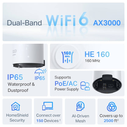 TP-Link Deco X50-Outdoor AX3000 Mesh WiFi 6 | IP65 PoE
