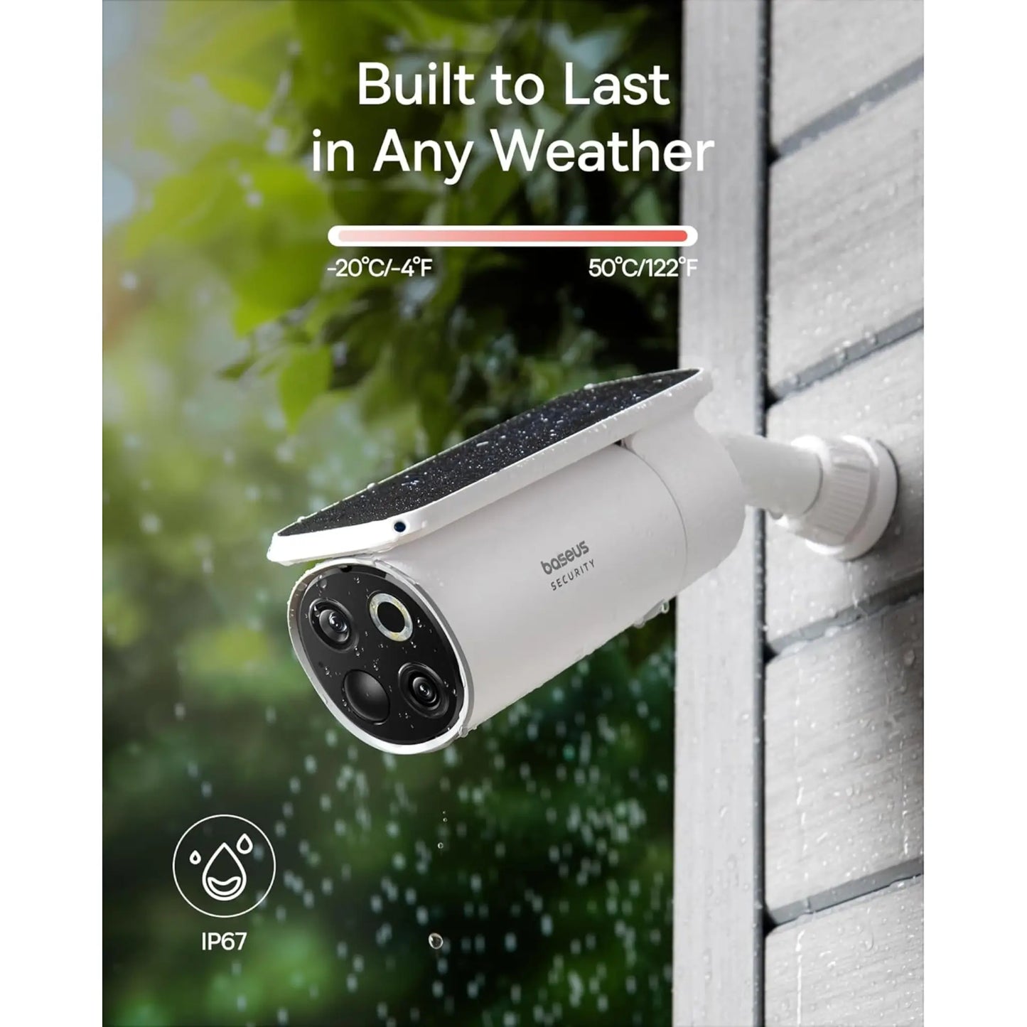 Baseus S1 Pro Solar Outdoor Security Camera Kit 3K Dual Lens IP67