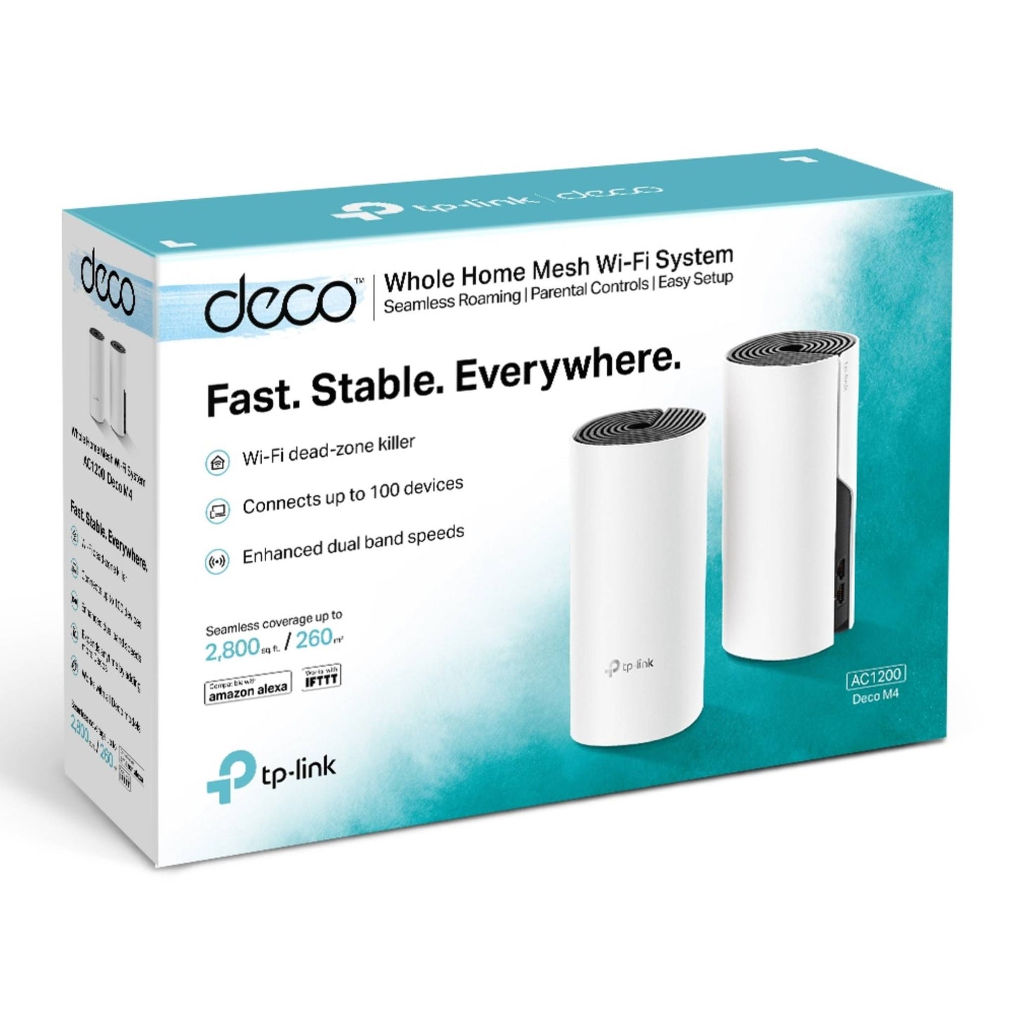 TP-Link Deco M4 AC1200 Mesh Wi-Fi System | Whole Home Coverage | 1-PACK