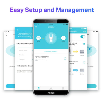 TP-Link RE505X AX1500 Wi-Fi 6 Range Extender | OneMesh, Gigabit Port