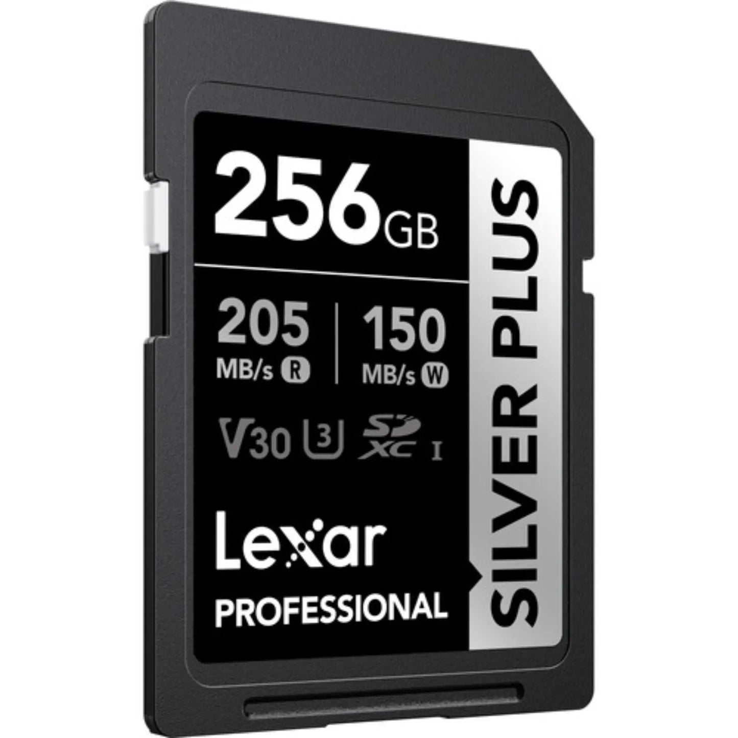 Lexar 256GB Professional SILVER PLUS UHS-I SDXC Memory Card – 205MB/s Read Speed