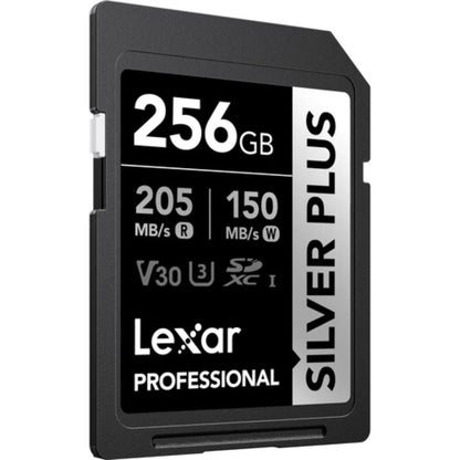 Lexar 256GB Professional SILVER PLUS UHS-I SDXC Memory Card – 205MB/s Read Speed