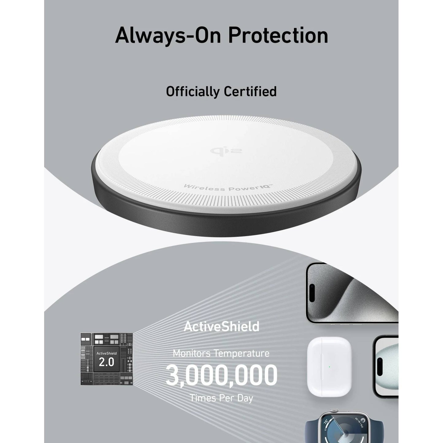 Anker MagGo 3-in-1 Wireless Charging Station | Fast Magnetic Charger