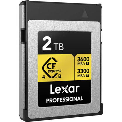 Lexar 2TB Professional GOLD CFexpress 4.0 Type B Card – 3600MB/s 8K Video