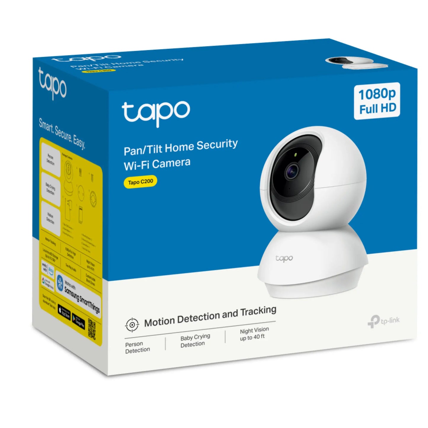 TP-Link Tapo C200C 1080p Pan/Tilt WiFi Security Camera with Night Vision