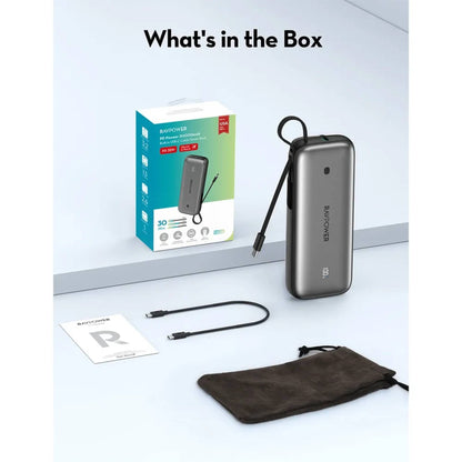 RAVPower RP-PB1224 Pro PD30W 20,000 mAh 3‑Port Power Bank