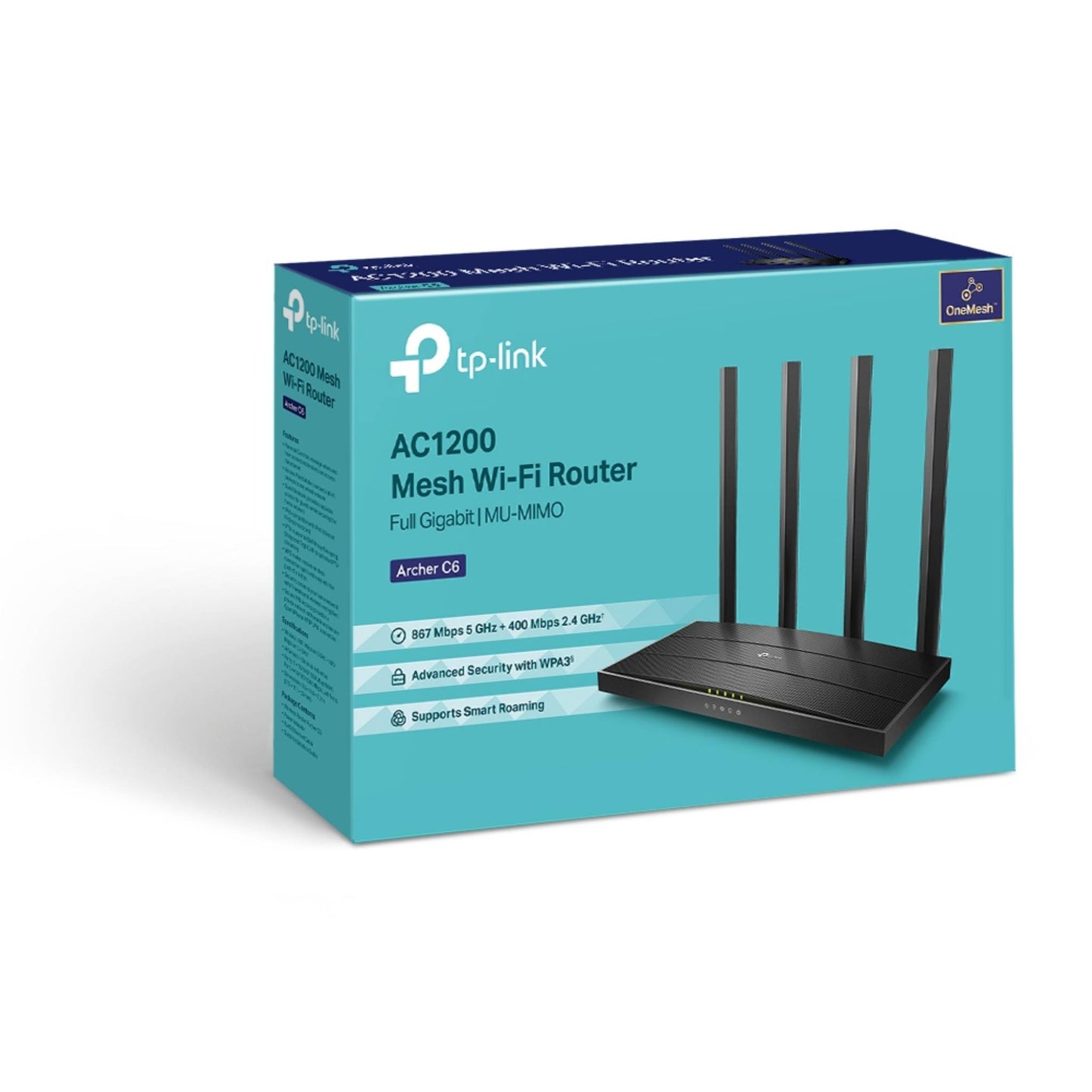 TP-Link Archer C6 AC1200 MU-MIMO Gigabit Wi-Fi Router