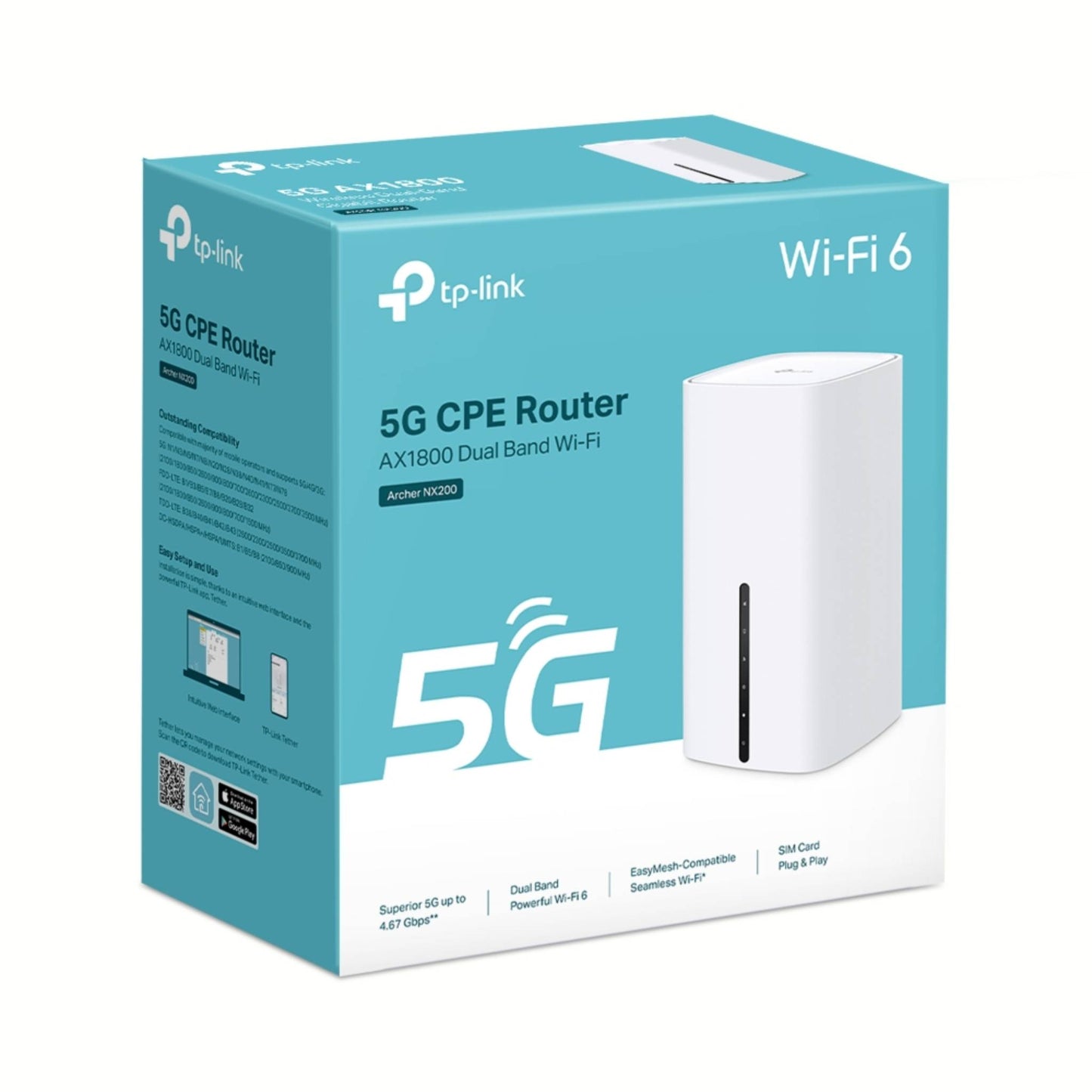 TP-Link Archer NX200 5G AX1800 Wi-Fi 6 Dual-Band Gigabit Router