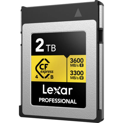 Lexar 2TB Professional GOLD CFexpress 4.0 Type B Card – 3600MB/s 8K Video