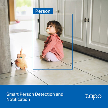 TP-Link Tapo C206 1080p Smart WiFi Security Camera | Pan Tilt AI Detection | Indoor Outdoor CCTV