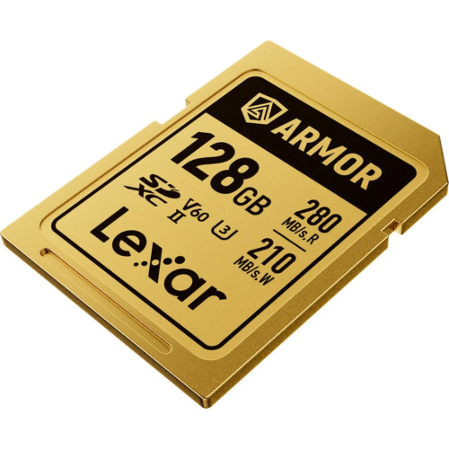 Lexar 128GB ARMOR GOLD UHS-II SDXC Memory Card V60 280MB/s