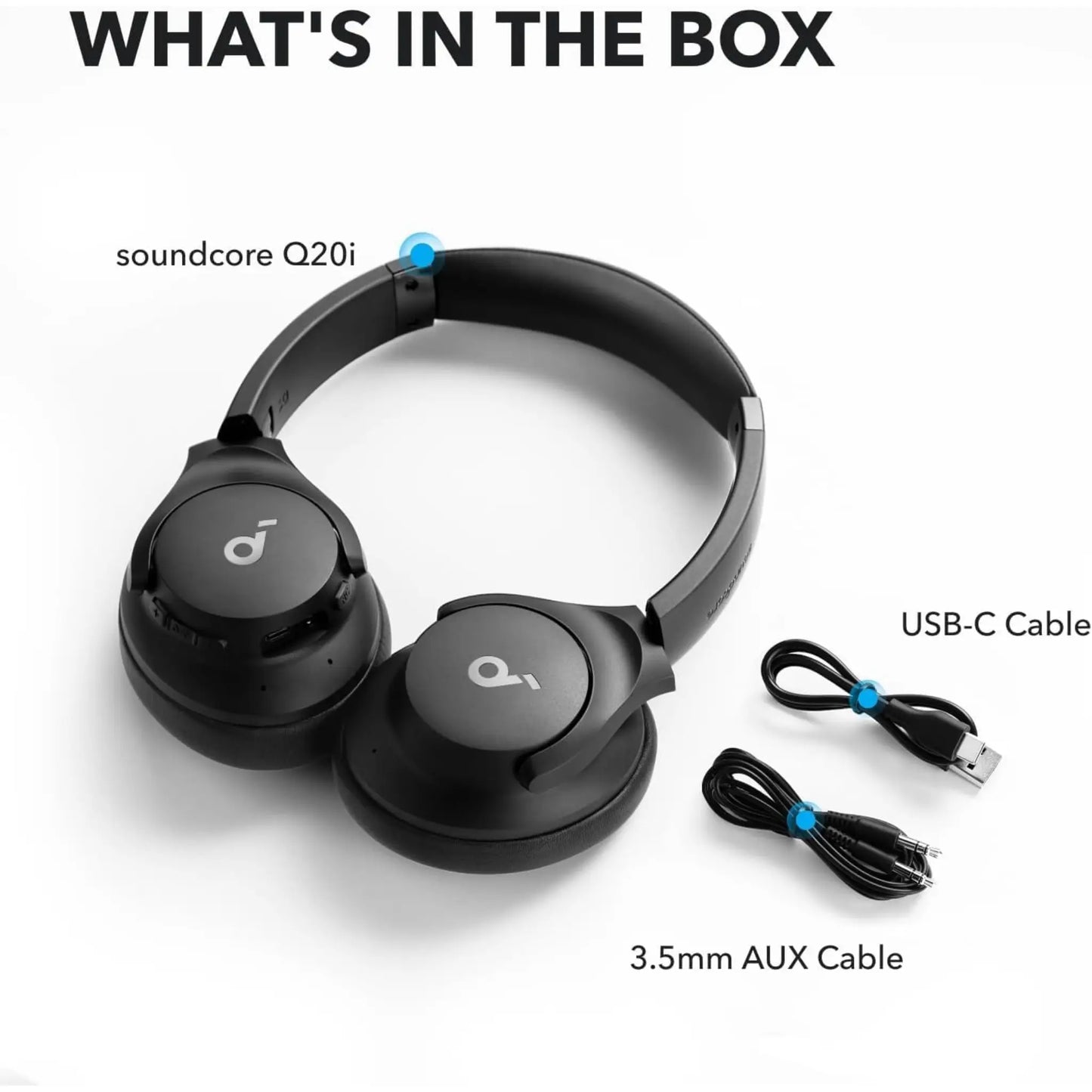 Soundcore Q20i Hybrid ANC Headphones | Hi-Res Audio