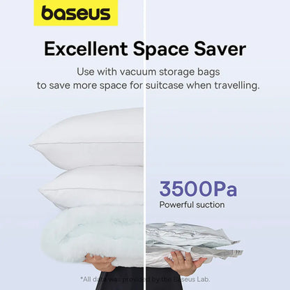 Baseus PocketGo Portable Air Pump – 3500Pa Mini Electric Inflator for Mattress, Boat & Camping