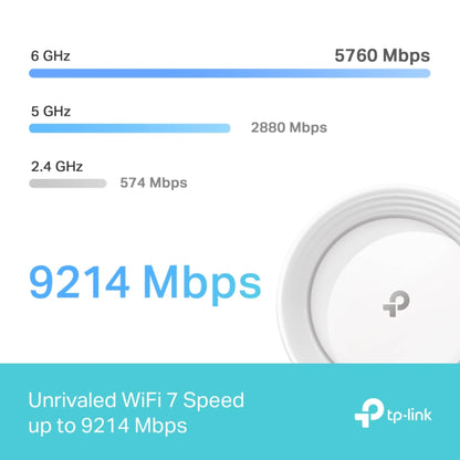 TP-Link Deco BE65 BE9300 WiFi 7 Mesh System | Tri-Band 9.3Gbps