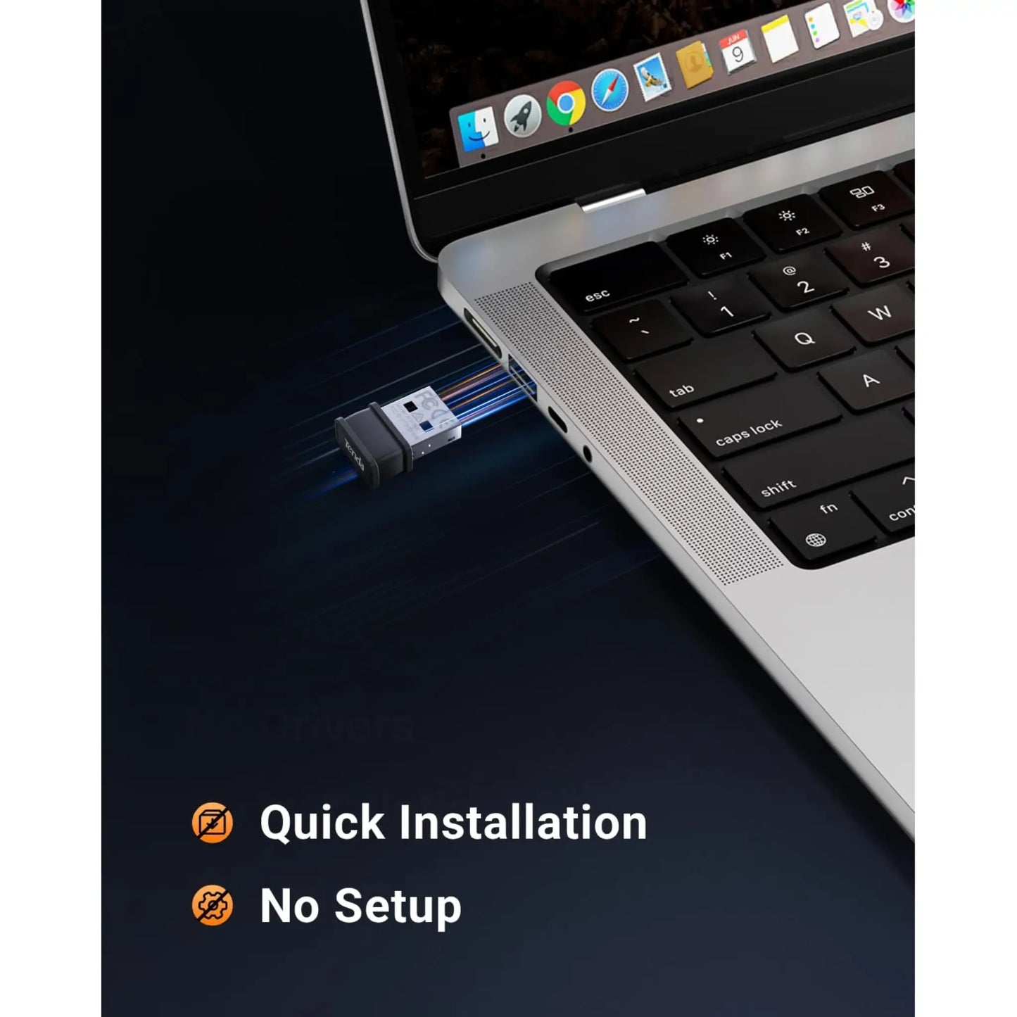 Tenda W311MI AX300 Wi-Fi 6 Nano USB Adapter | Driver-Free Wireless Adapter