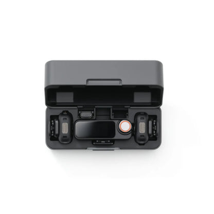 DJI Mic 3 Wireless Microphone (2 TX + 1 RX) with Charging Case – 28H Battery for iPhone, Android & Camera